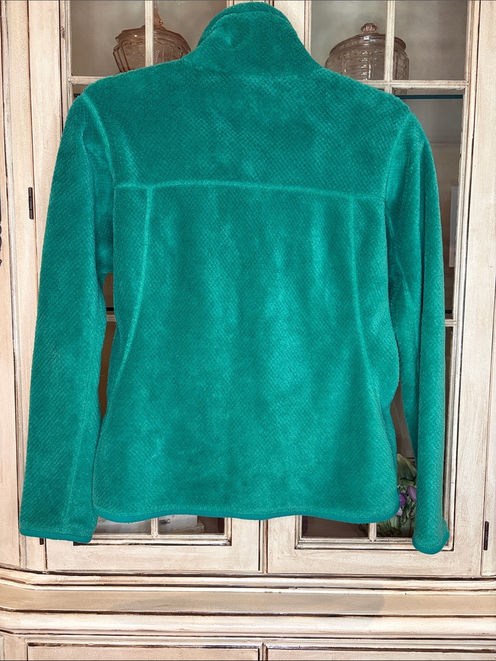 EUC Patagonia Emerald Green Fleece Snap-Pullover - Picture 8 of 12